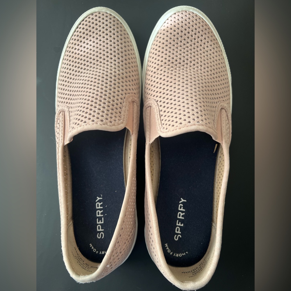 Sperry | Women's Blush Perforated Slip-On Sneakers